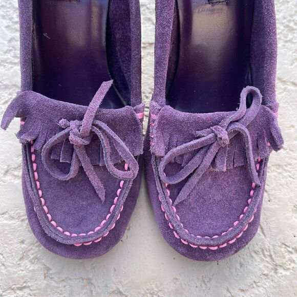 Nine West facelift purple heels in new condition size 61/2M - Picture 3 of 8